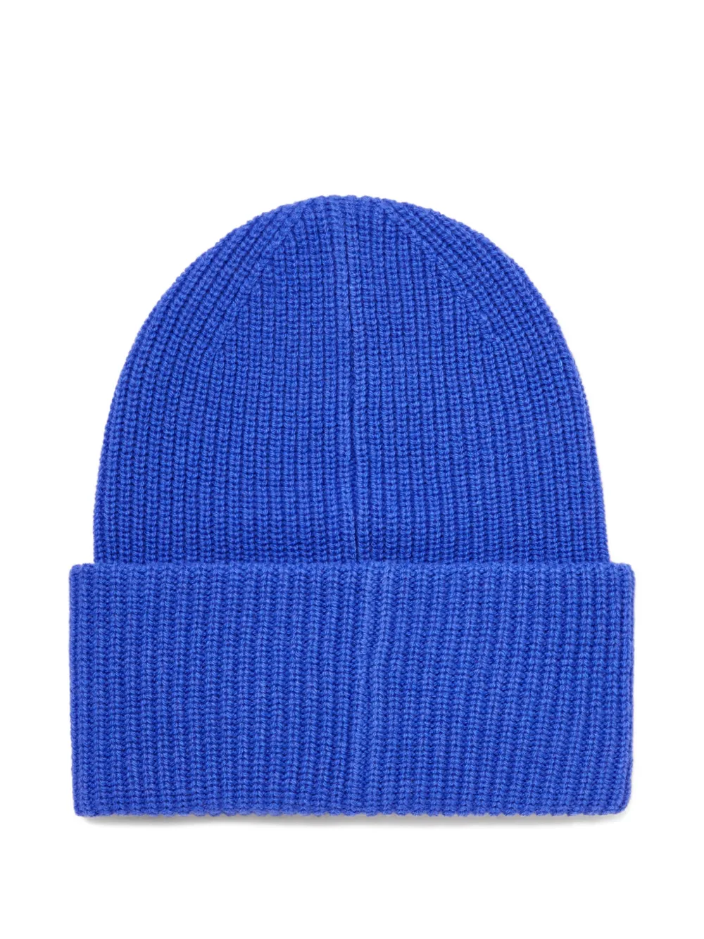 Diesel K-Phat ribgebreide muts met patch Blauw