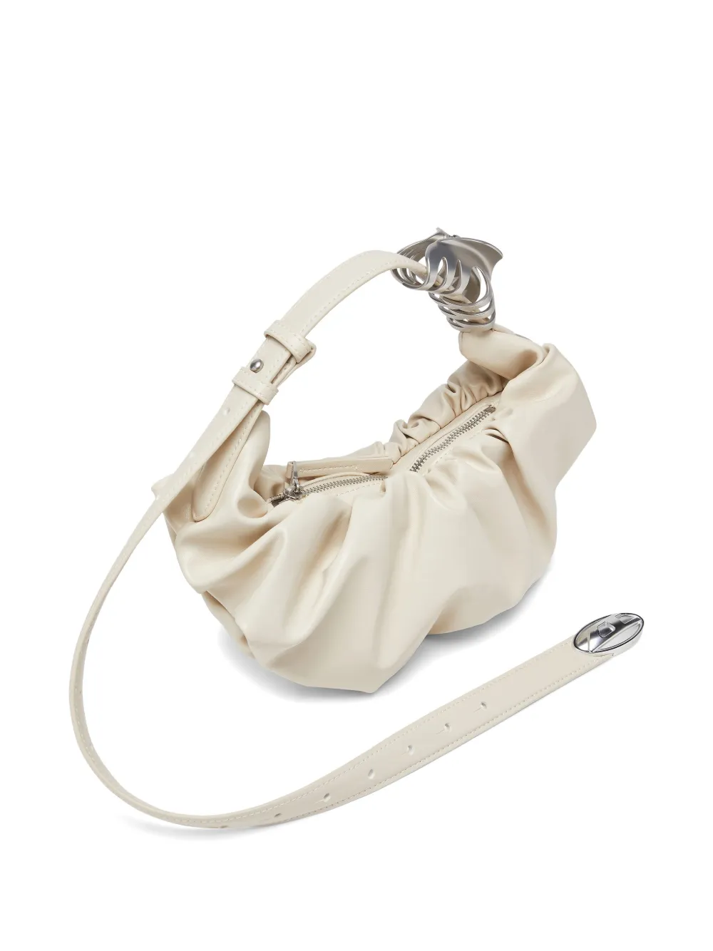 Diesel Kleine Grab-D schoudertas Beige