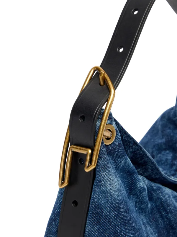Diesel D-Line デニムショルダーバッグ | ブルー | FARFETCH JP