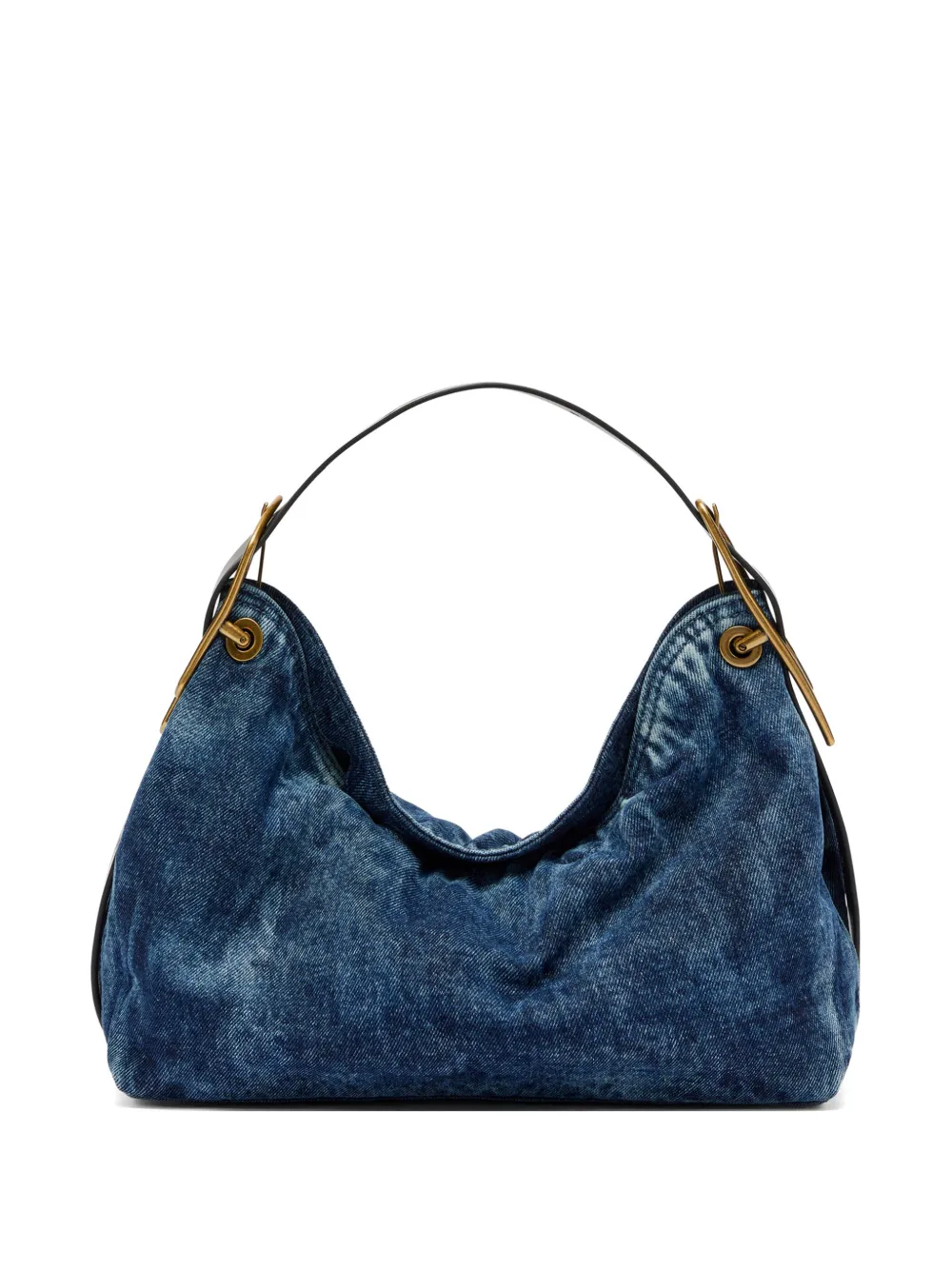 Diesel D-Line denim shoulder bag - Blu