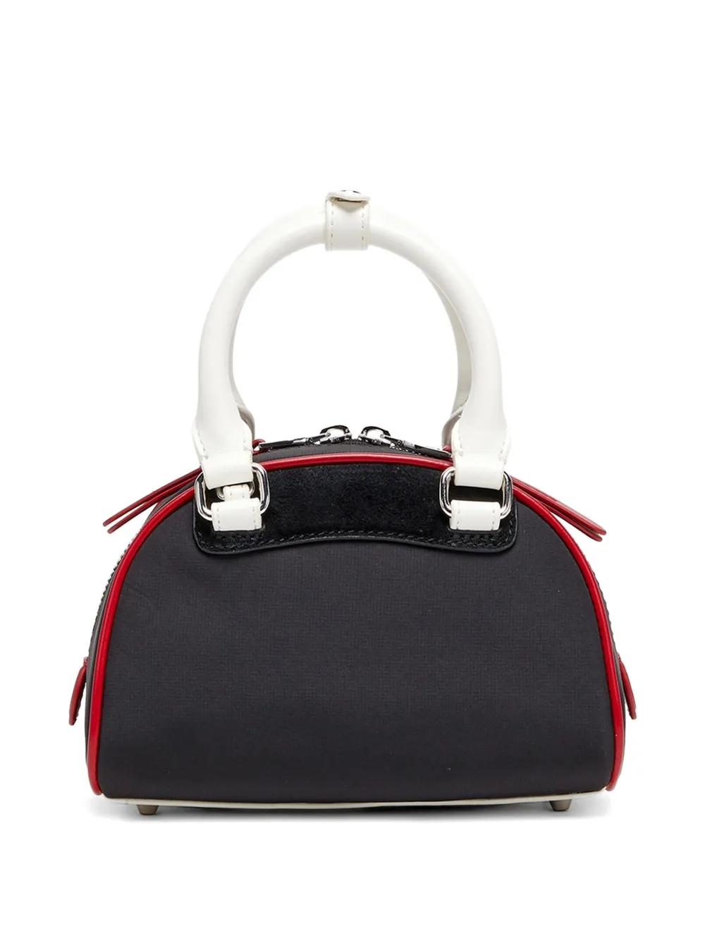 Diesel 1DR Dome kleine bowlingtas met colourblocking Zwart
