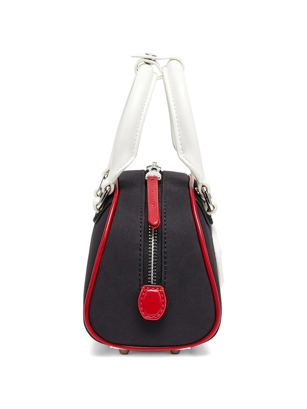 Diesel 1DR Dome kleine bowlingtas met colourblocking Zwart
