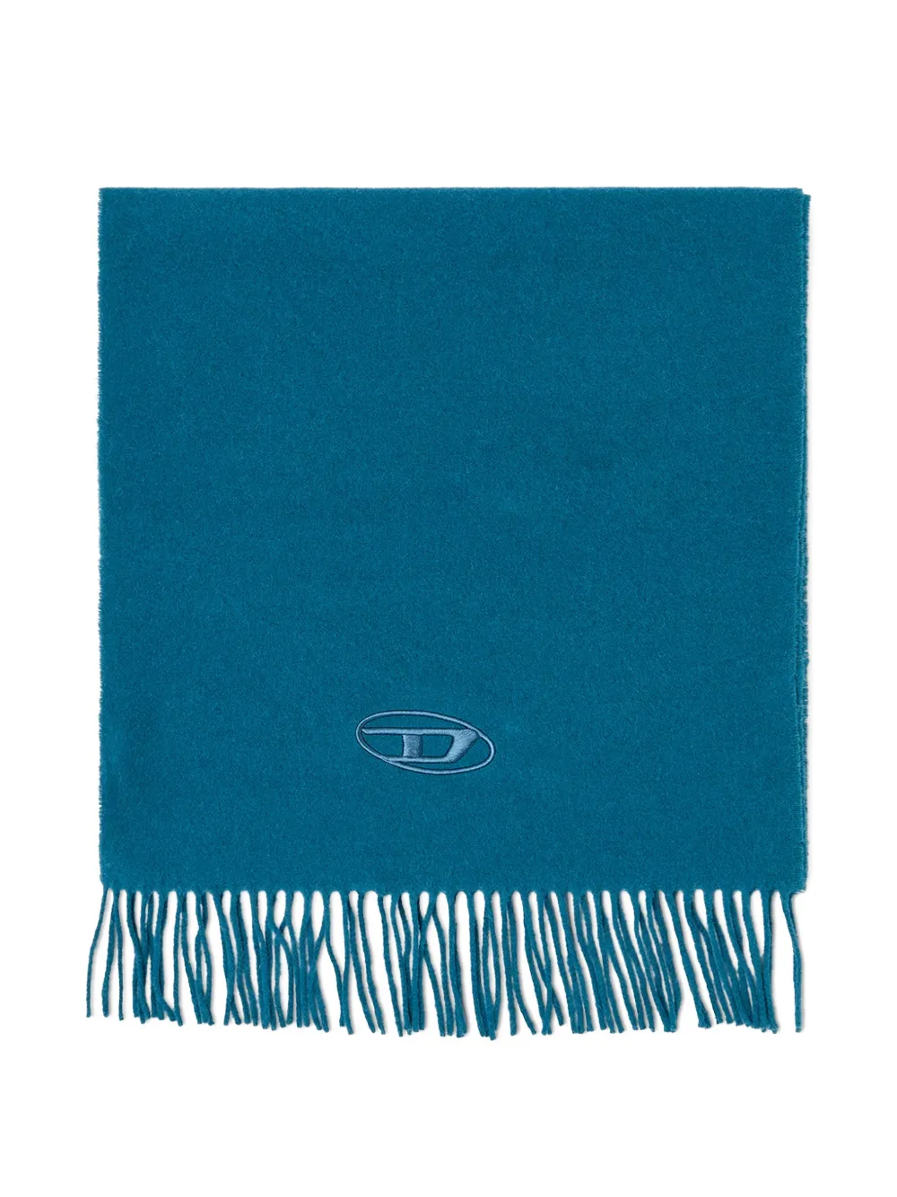  Diesel Bufanda Con D Oval En Jacquard - Azul 