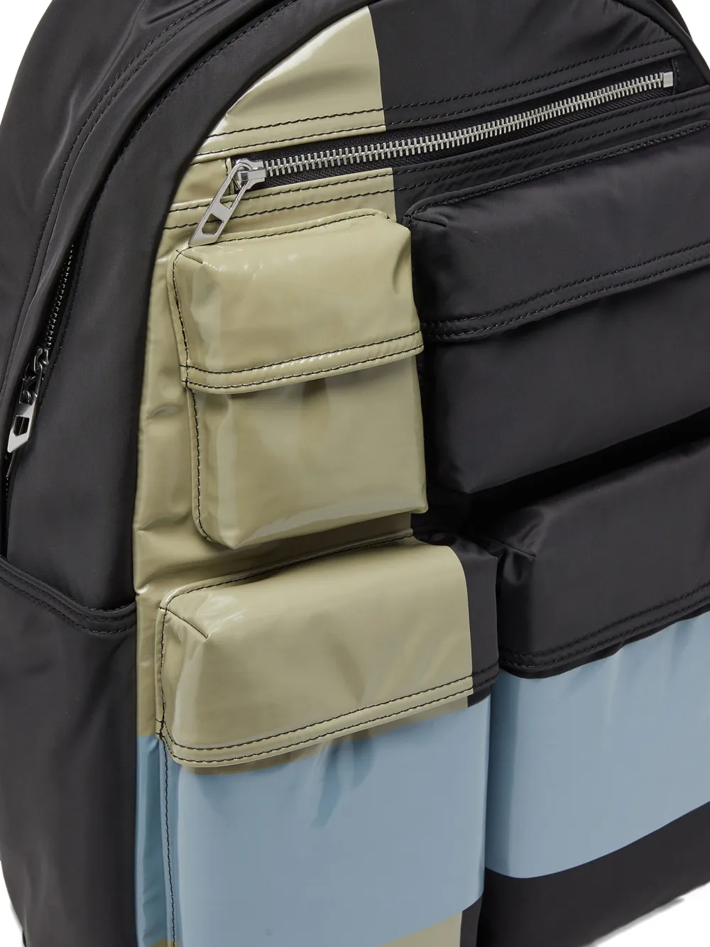 Diesel Multi-PKTS rugzak met meerdere zakken en colourblocking Zwart