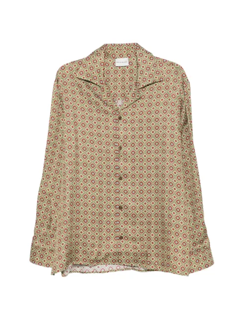 Drôle De Monsieur geometric-pattern shirt