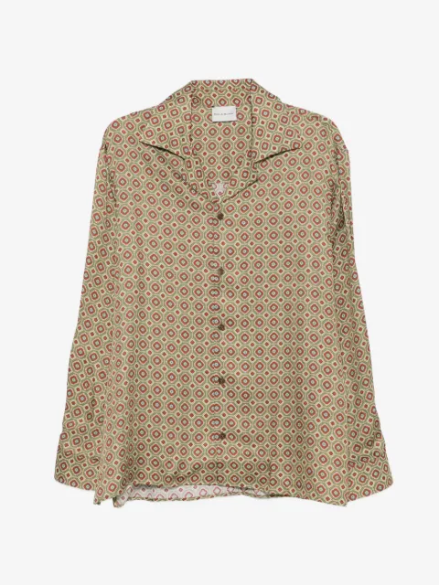 Drôle De Monsieur geometric-pattern shirt
