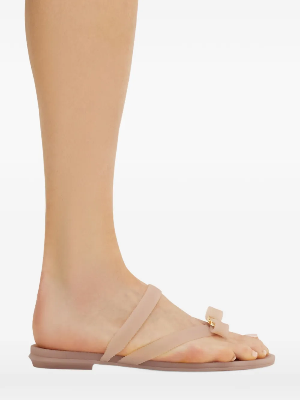 Ferragamo Vara bow jelly thong sandals Roze