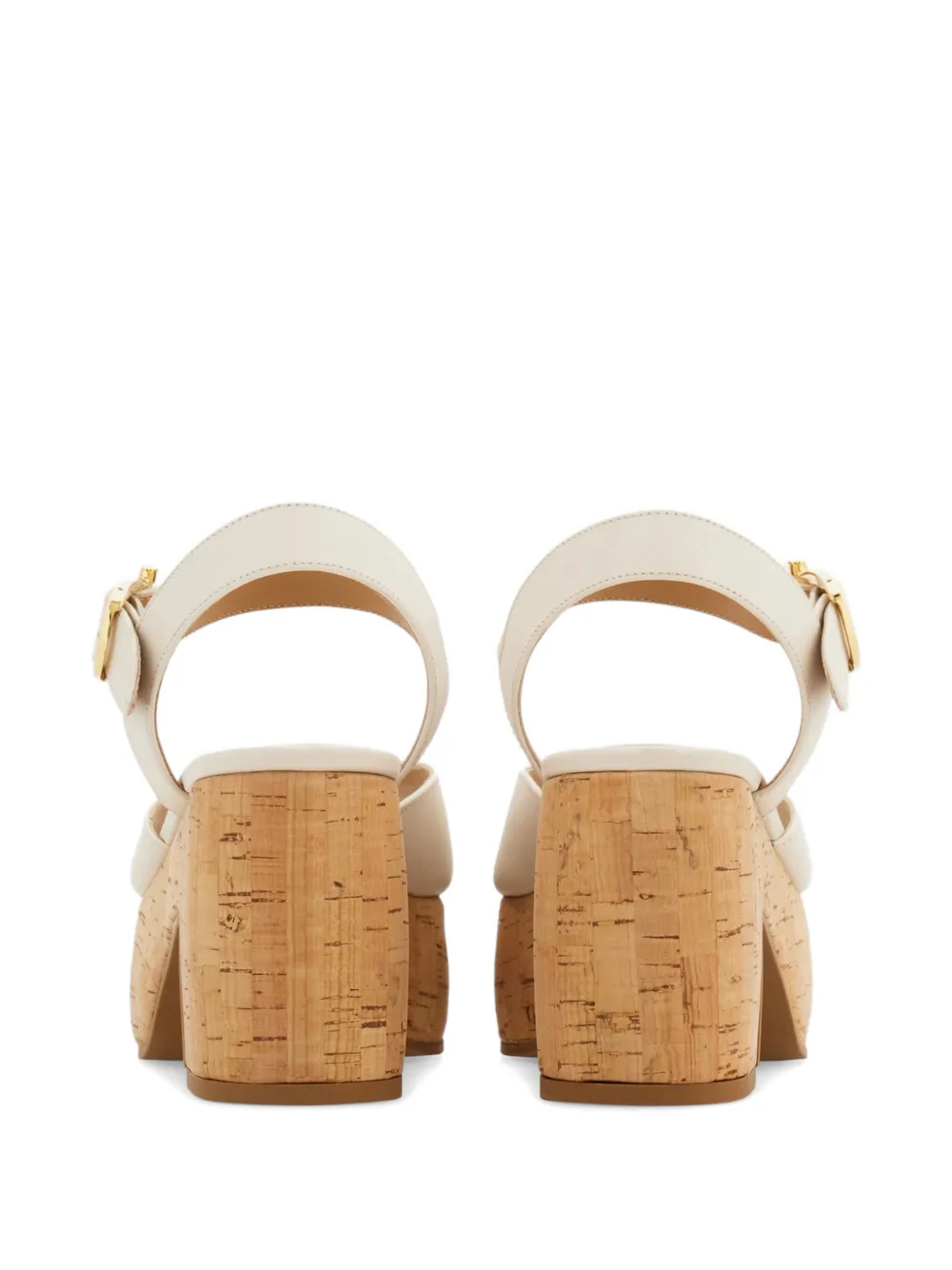 Ferragamo Sandalen met plateauzool Wit