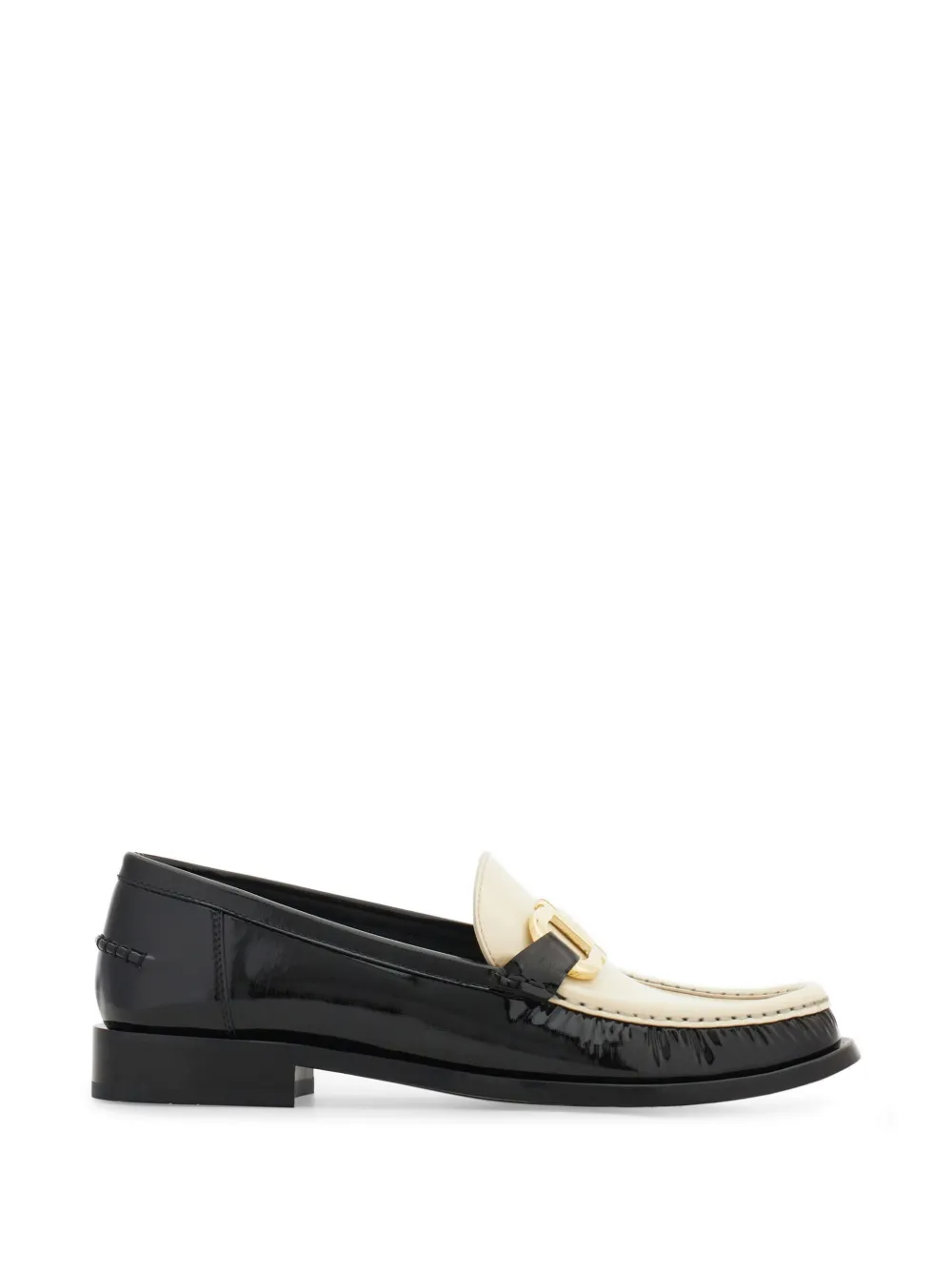 Ferragamo Gancini ornament moccasins - Black