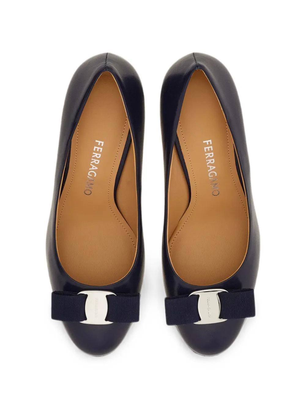 Ferragamo Vara bow pumps Blauw