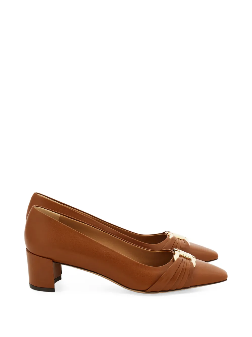 Ferragamo Gancini ornament pumps Bruin
