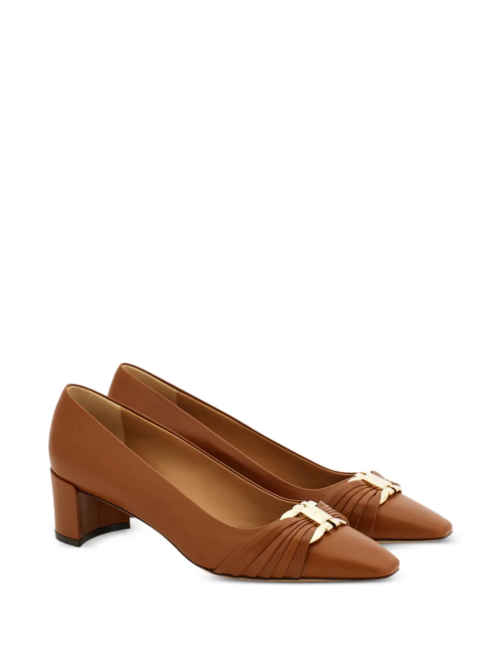 Ferragamo Gancini ornament pumps Bruin