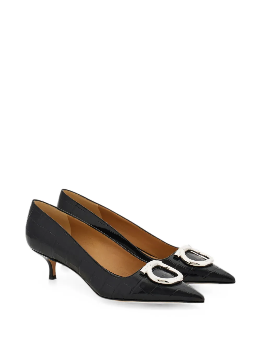 Ferragamo Maxi Gancini pumps Zwart