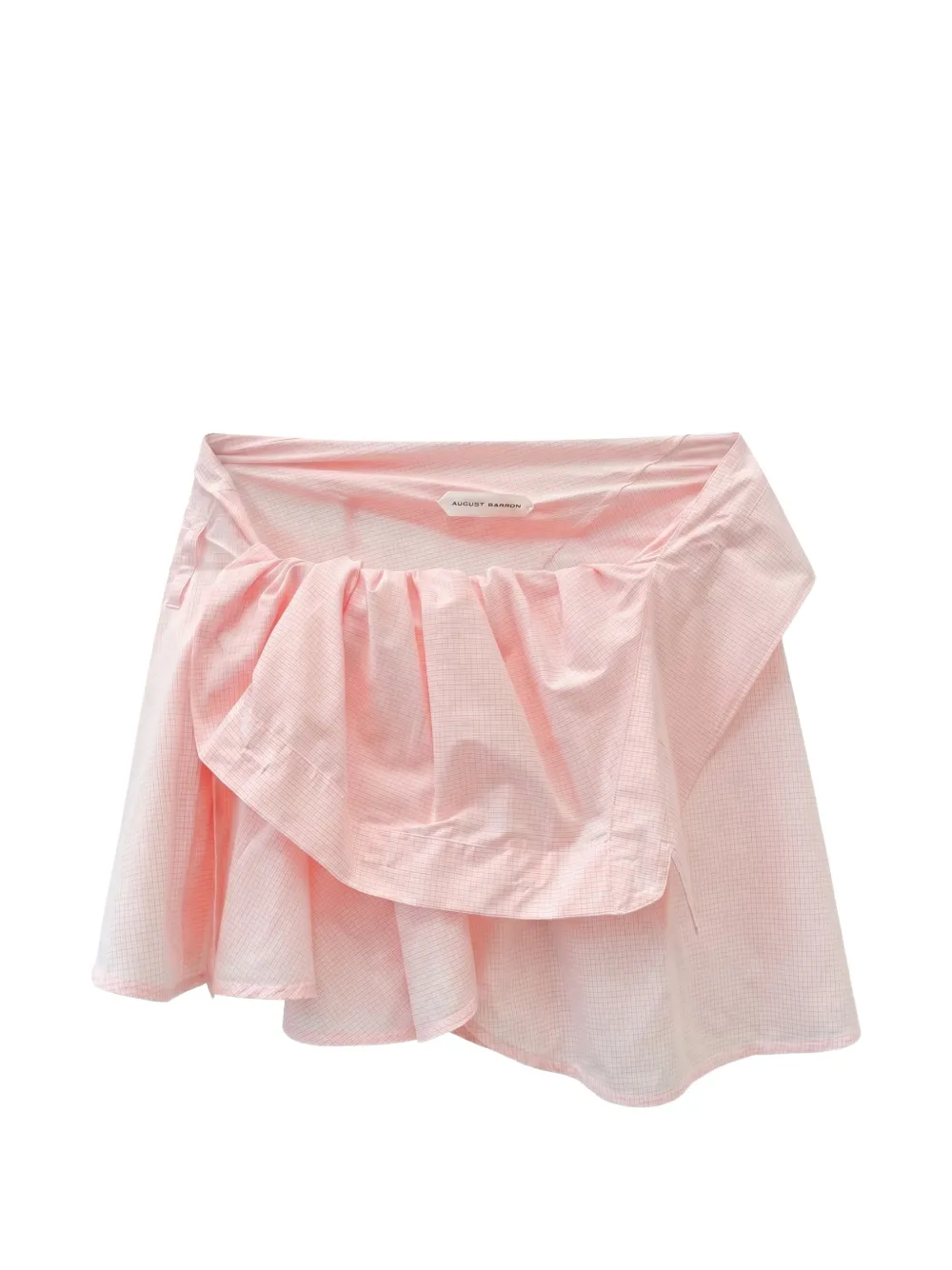 August Barron checked ruffled skirt - Rosa