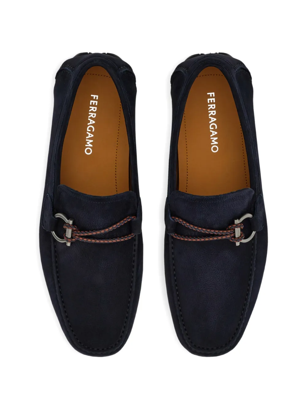 Ferragamo Gancini loafers Blauw