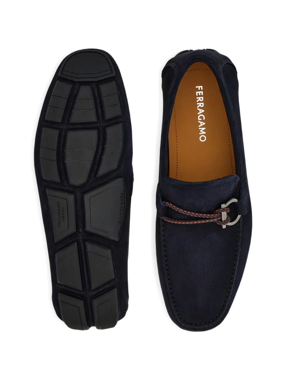 Ferragamo Gancini loafers Blauw