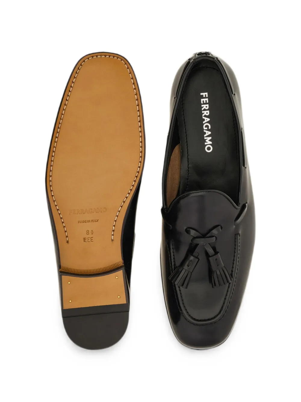 Ferragamo tassel loafers Zwart