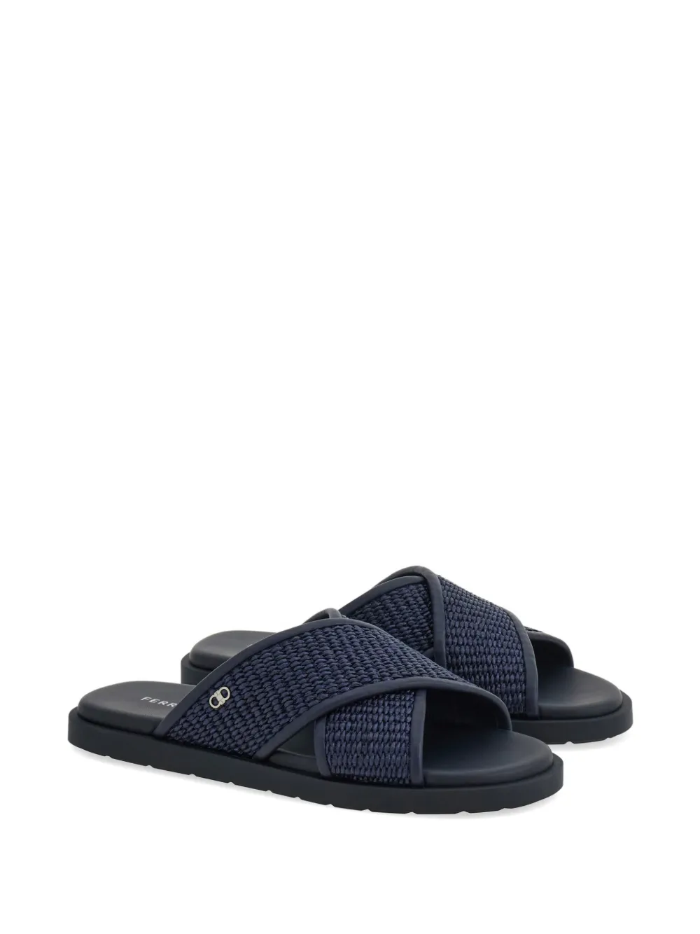 Ferragamo Gancini sandalen Blauw