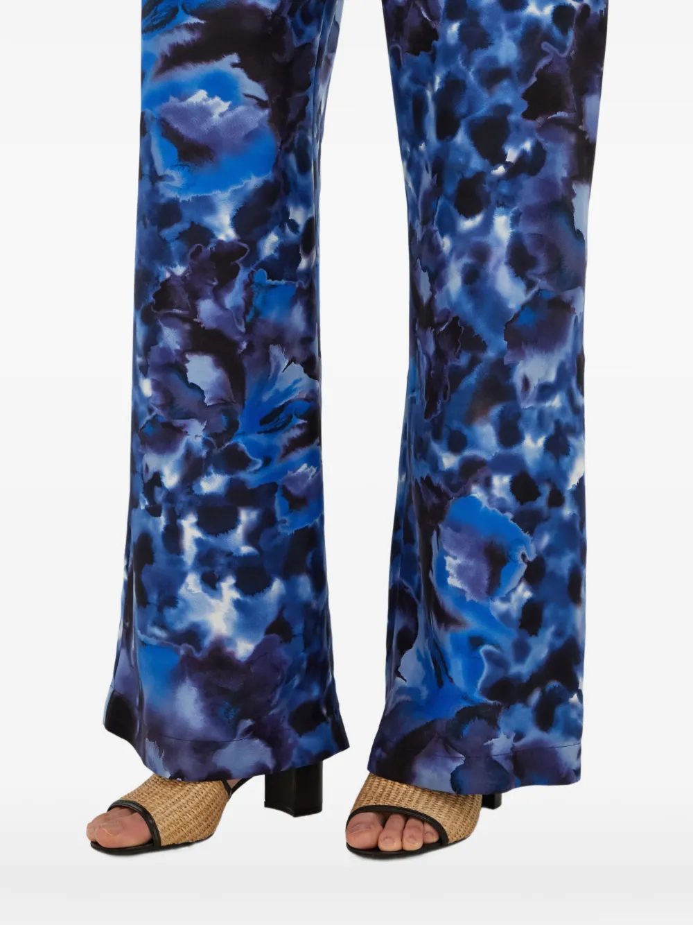 Ferragamo Zijden broek Blauw