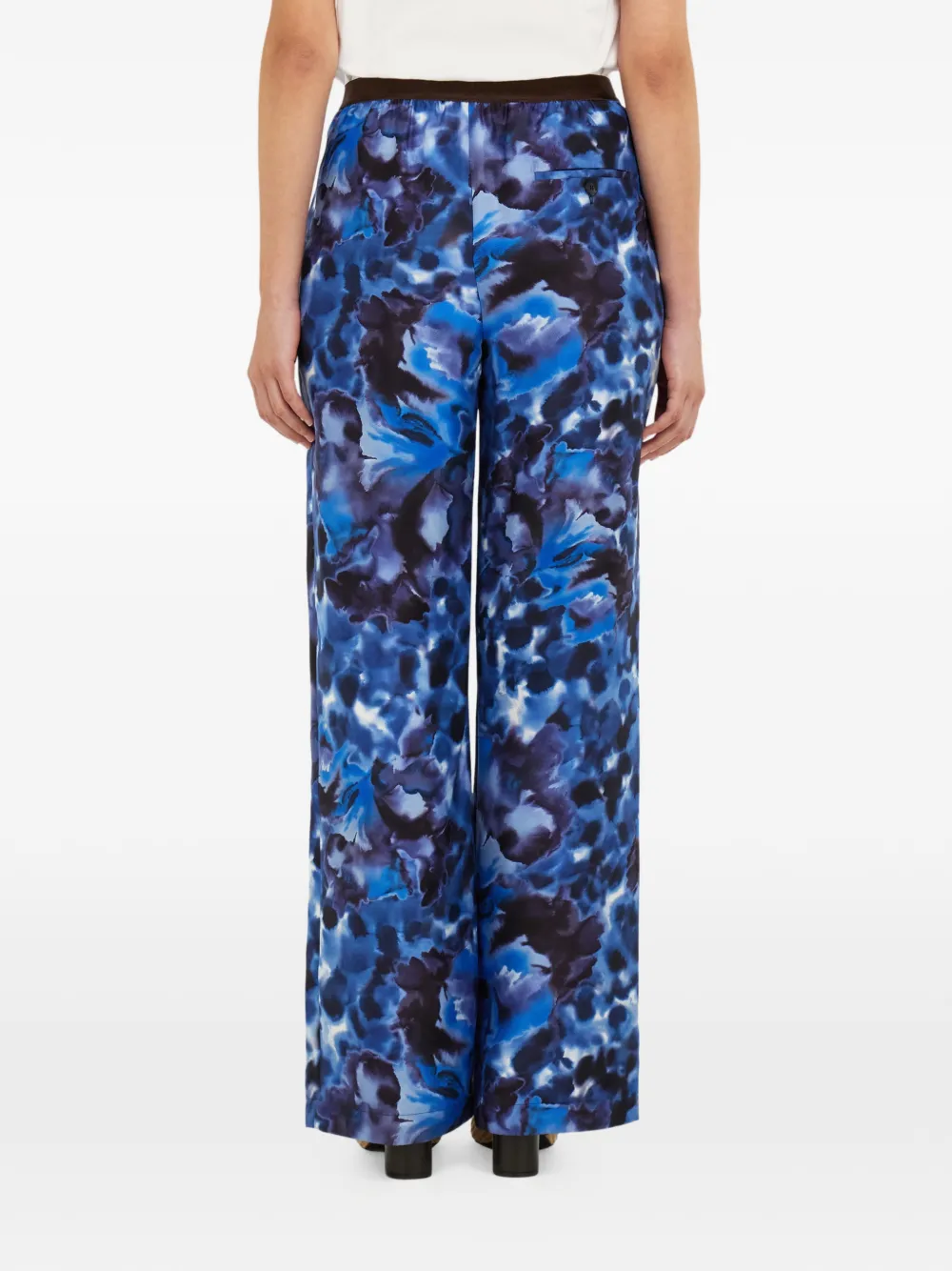 Ferragamo Zijden broek Blauw