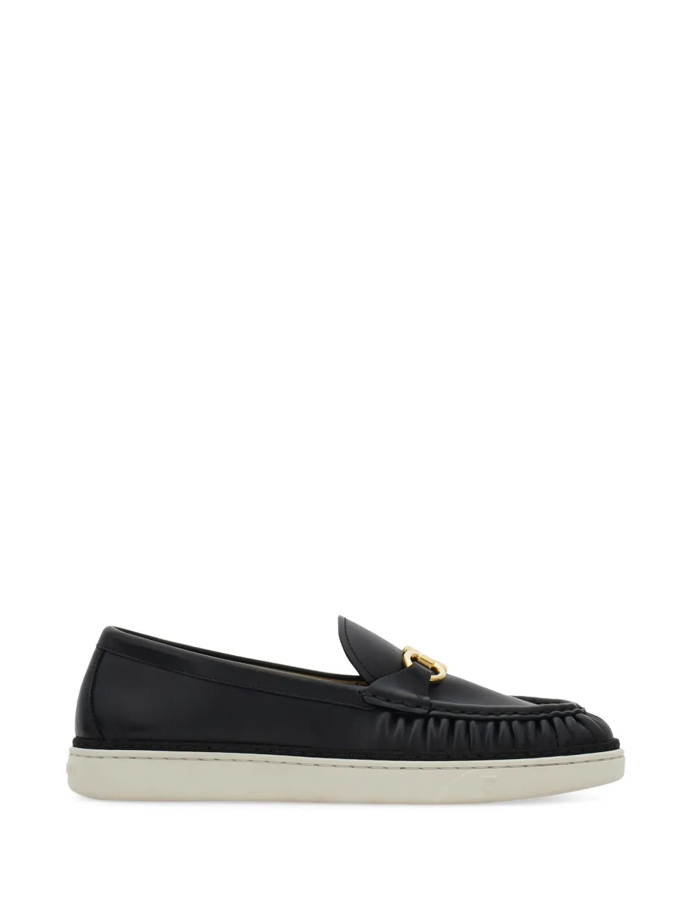 Ferragamo Gancini ornament loafers - Nero