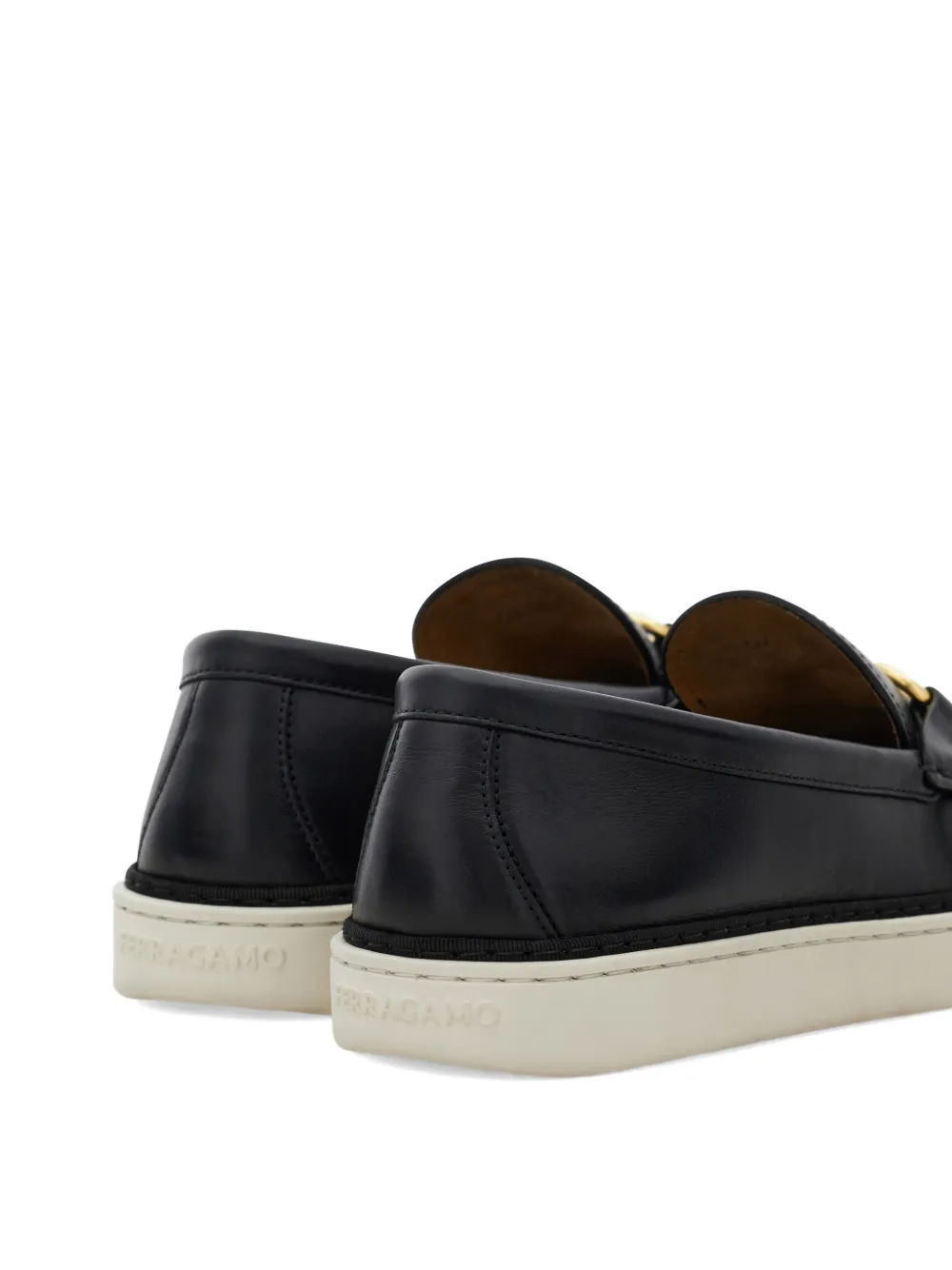 Ferragamo Gancini loafers Zwart