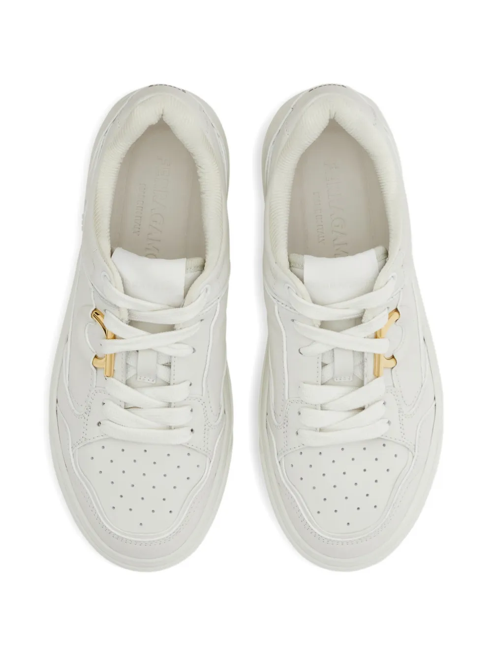 Ferragamo Gancini sneakers Wit