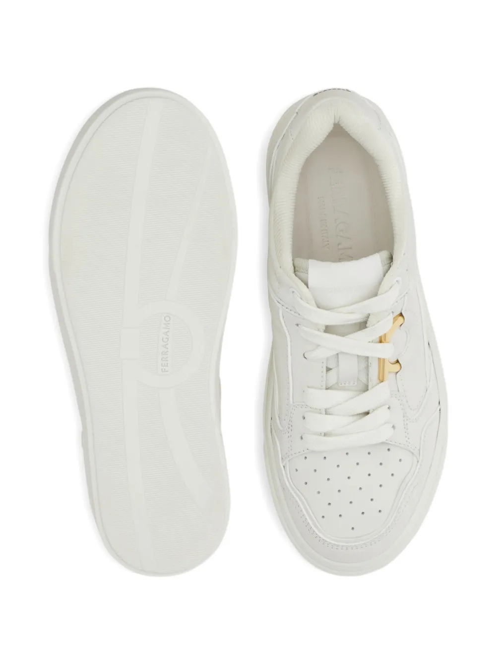 Ferragamo Gancini sneakers Wit