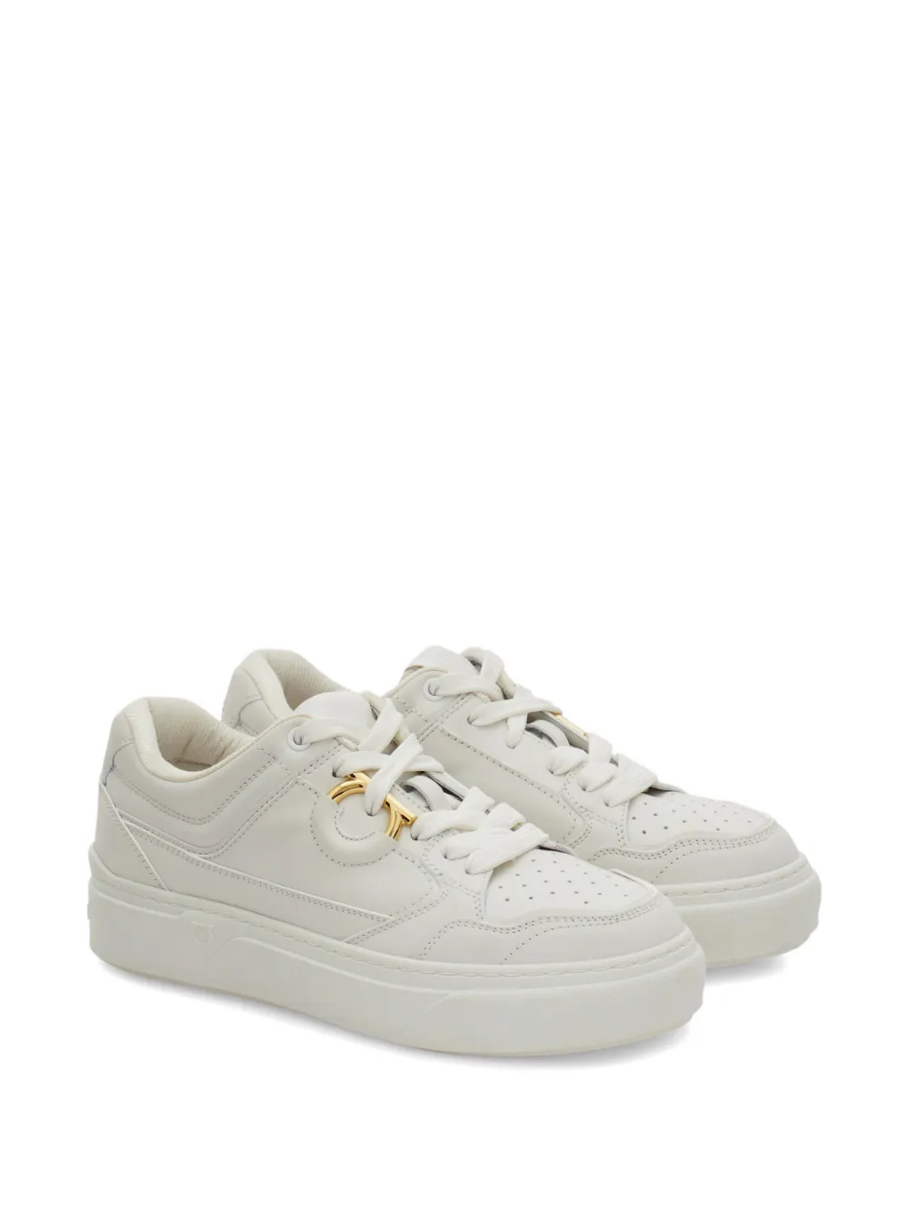 Ferragamo Gancini sneakers Wit