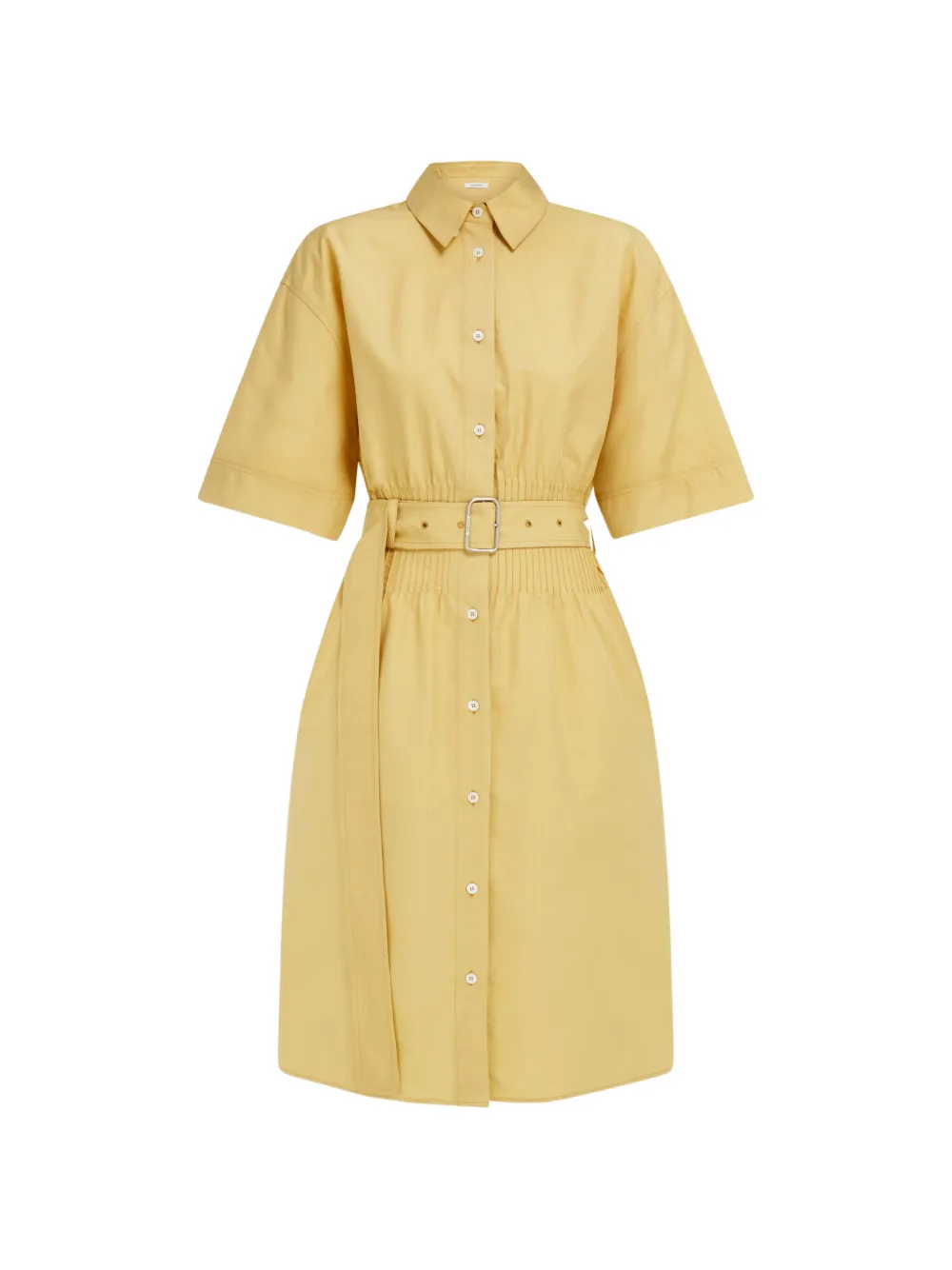 Ferragamo cotton and silk shirt dress - Giallo