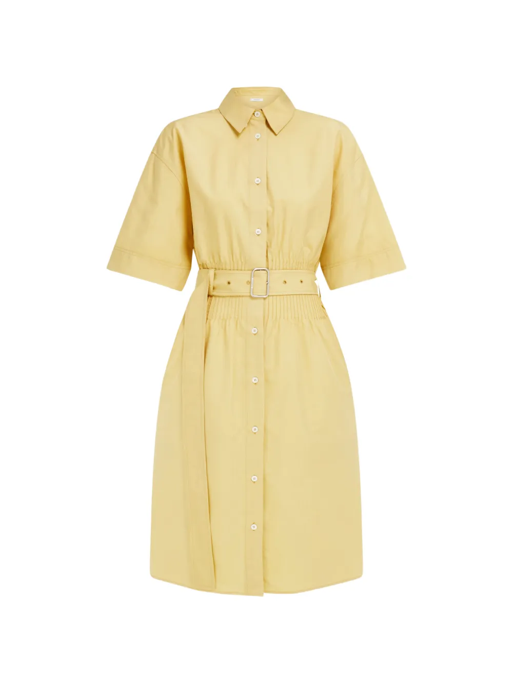 Ferragamo cotton and silk shirt dress - Giallo