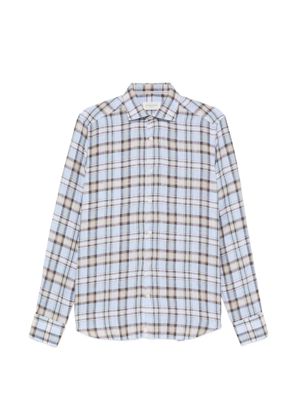 Tintoria Mattei plaid long-sleeve shirt - Blau