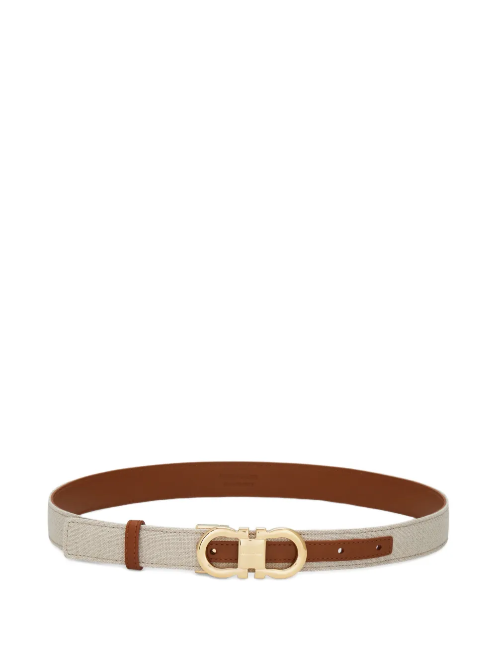 Ferragamo reversible and adjustable Gancini belt - Toni neutri