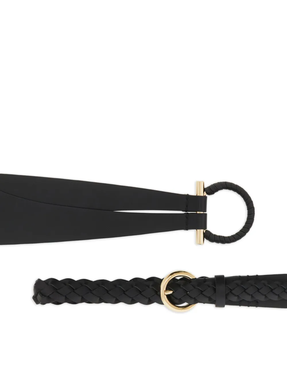 Ferragamo Gancini riem Zwart