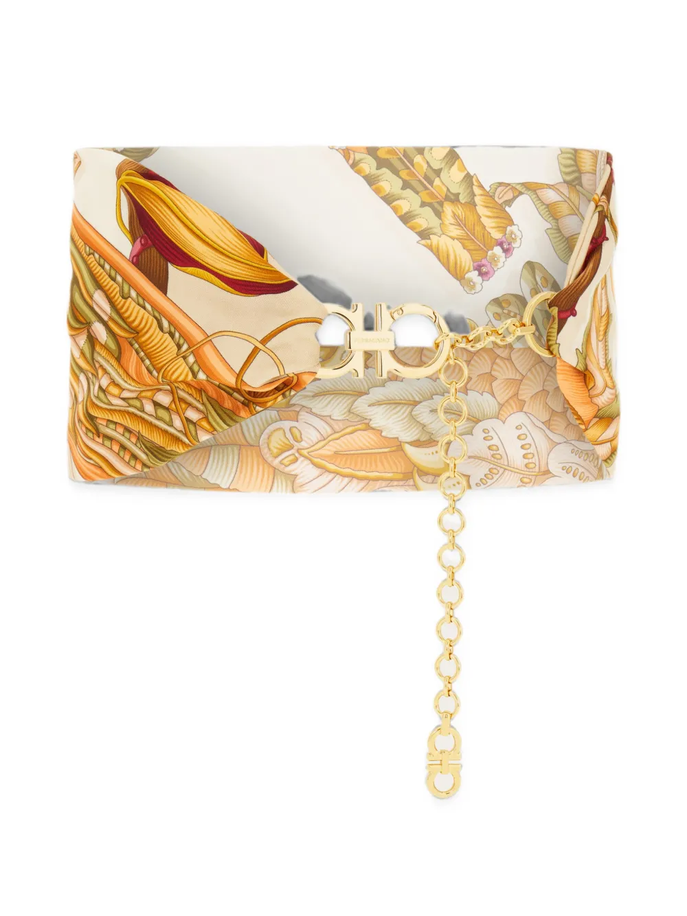 Ferragamo Gancini belt - Nude