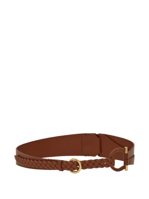 Ferragamo covered-Gancini fixed belt