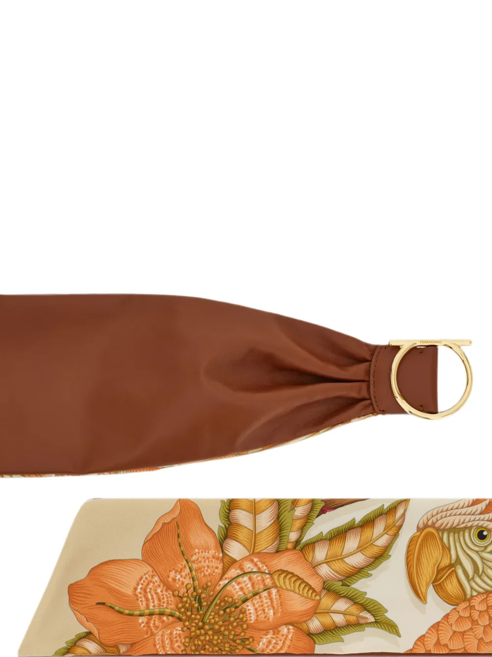Ferragamo Verstelbare riem Bruin