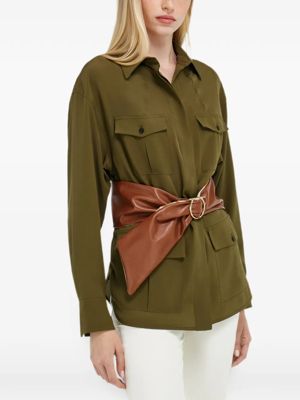 Ferragamo Verstelbare riem Bruin