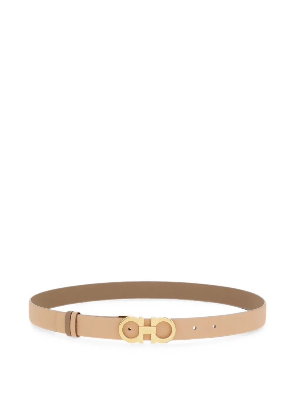 Ferragamo Gancini omkeerbare riem Beige