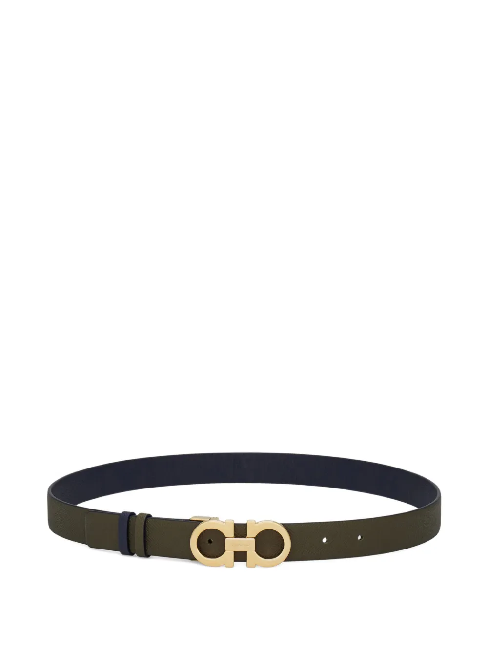 Ferragamo Gancini reversible and adjustable belt - Verde