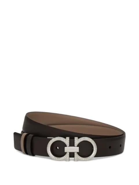 Ferragamo cinturón Gancini reversible y ajustable