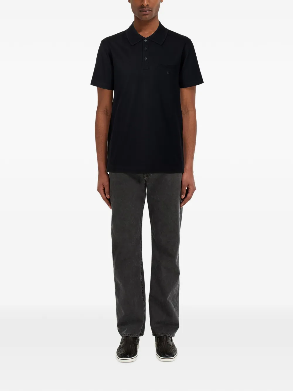 Ferragamo Katoenen poloshirt Zwart