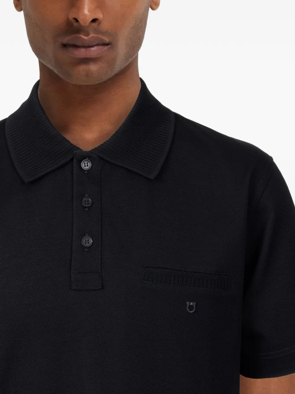 Ferragamo Katoenen poloshirt Zwart