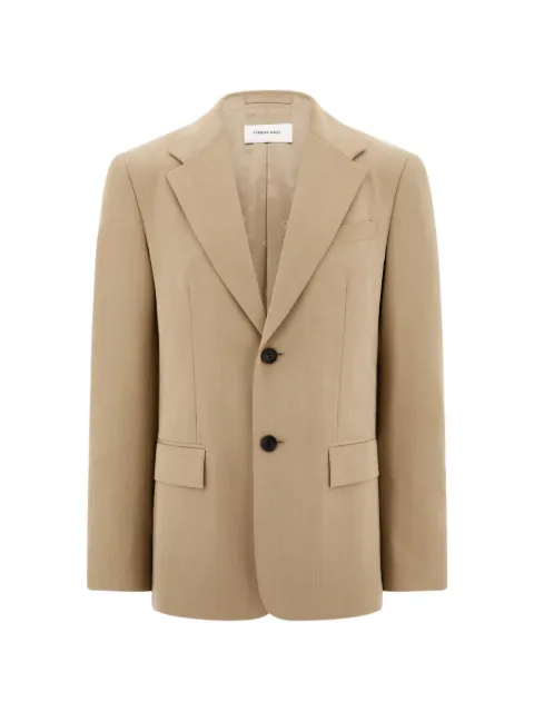 Ferragamo single-breasted flannel blazer