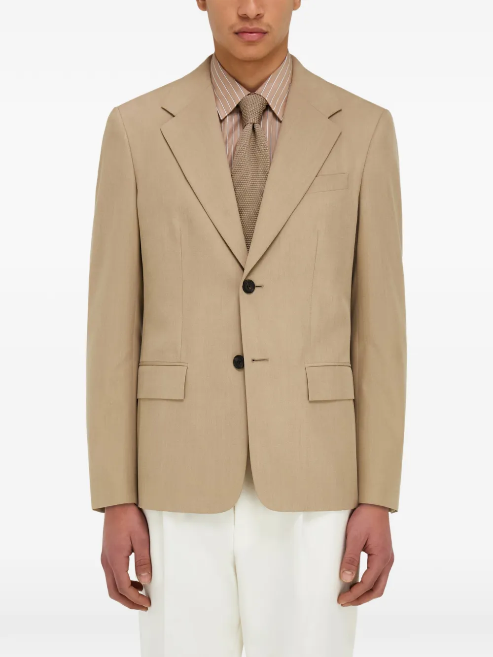  Ferragamo Blazer Con Botones - Neutro 