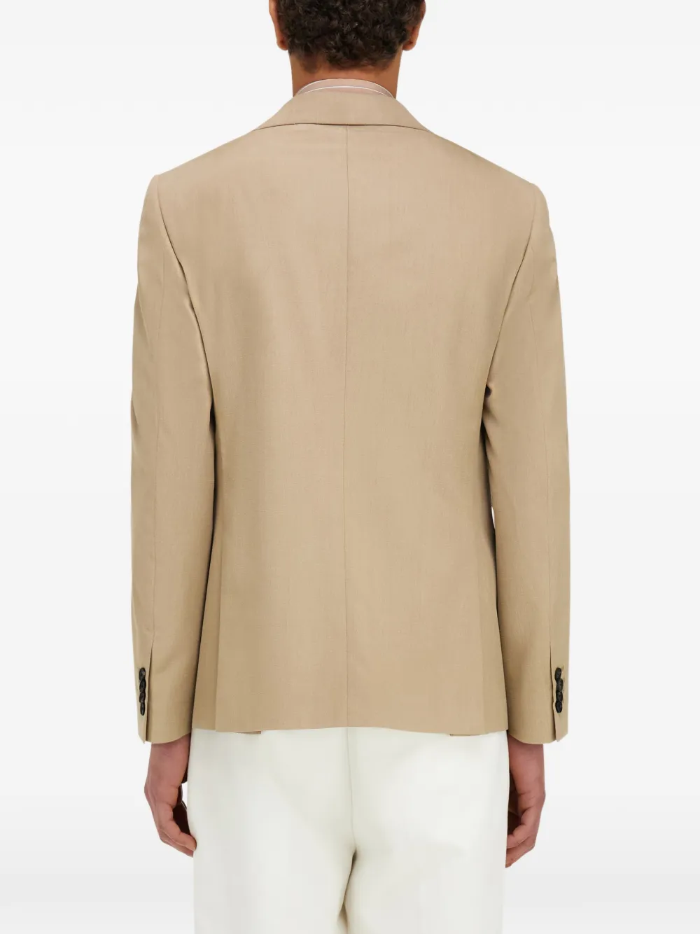 Ferragamo Blazer met enkele rij knopen Beige