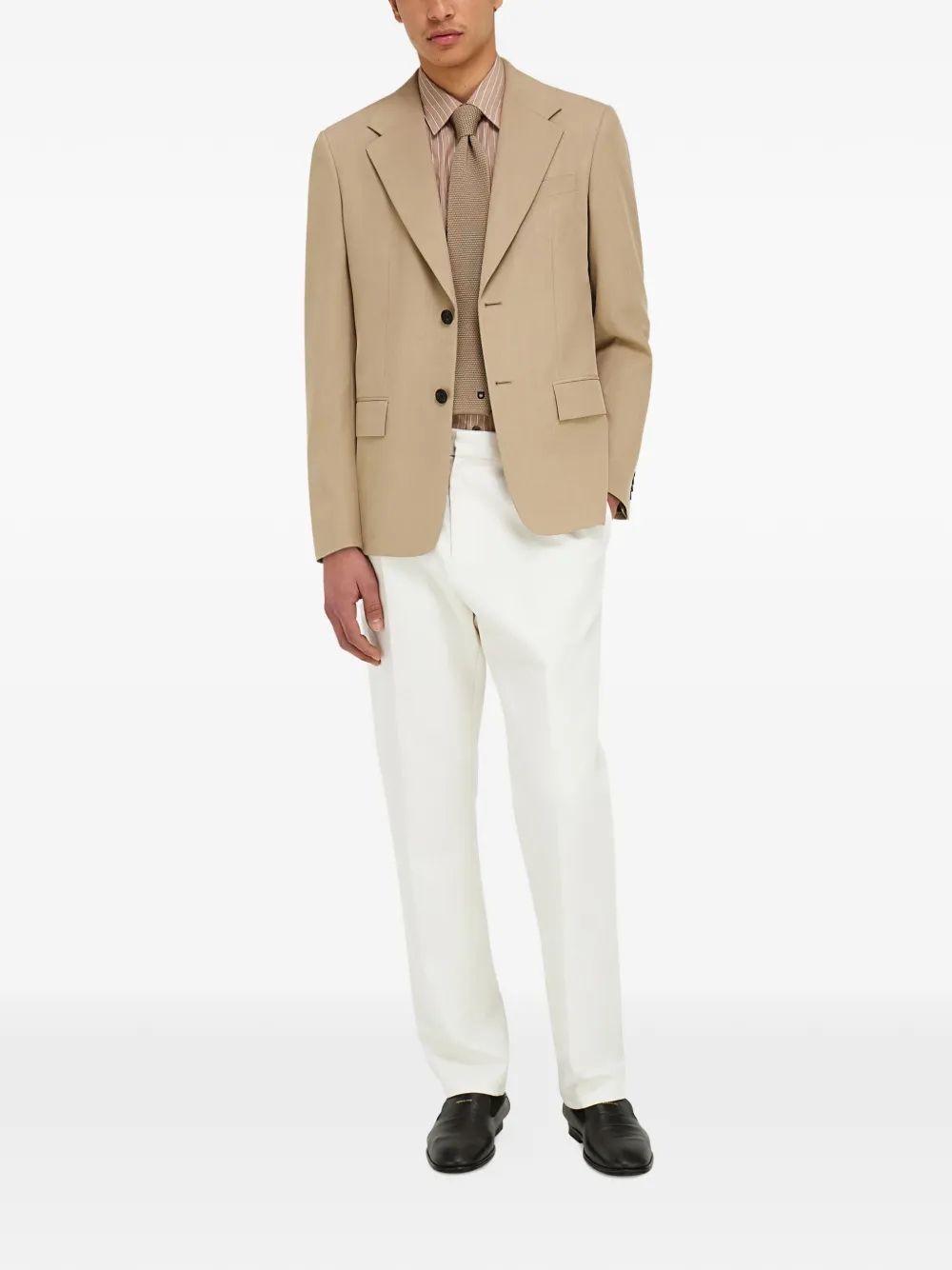  Ferragamo Blazer Con Botones - Neutro 