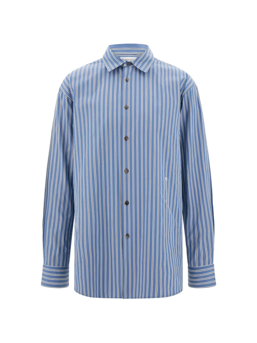 Ferragamo poplin shirt - Blue