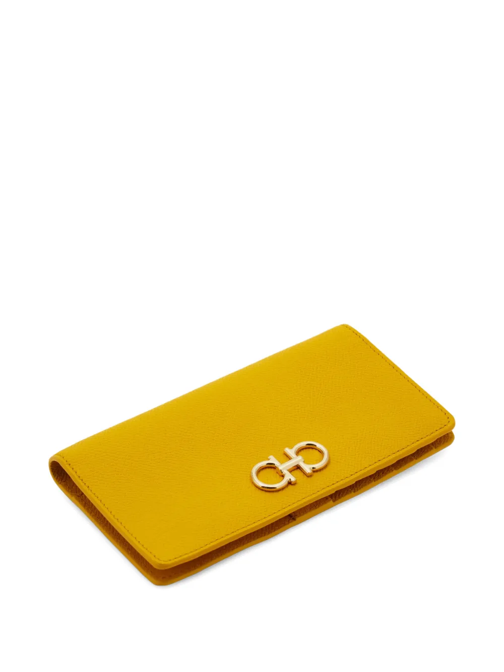  Ferragamo Cartera Continental Gancini - Amarillo 