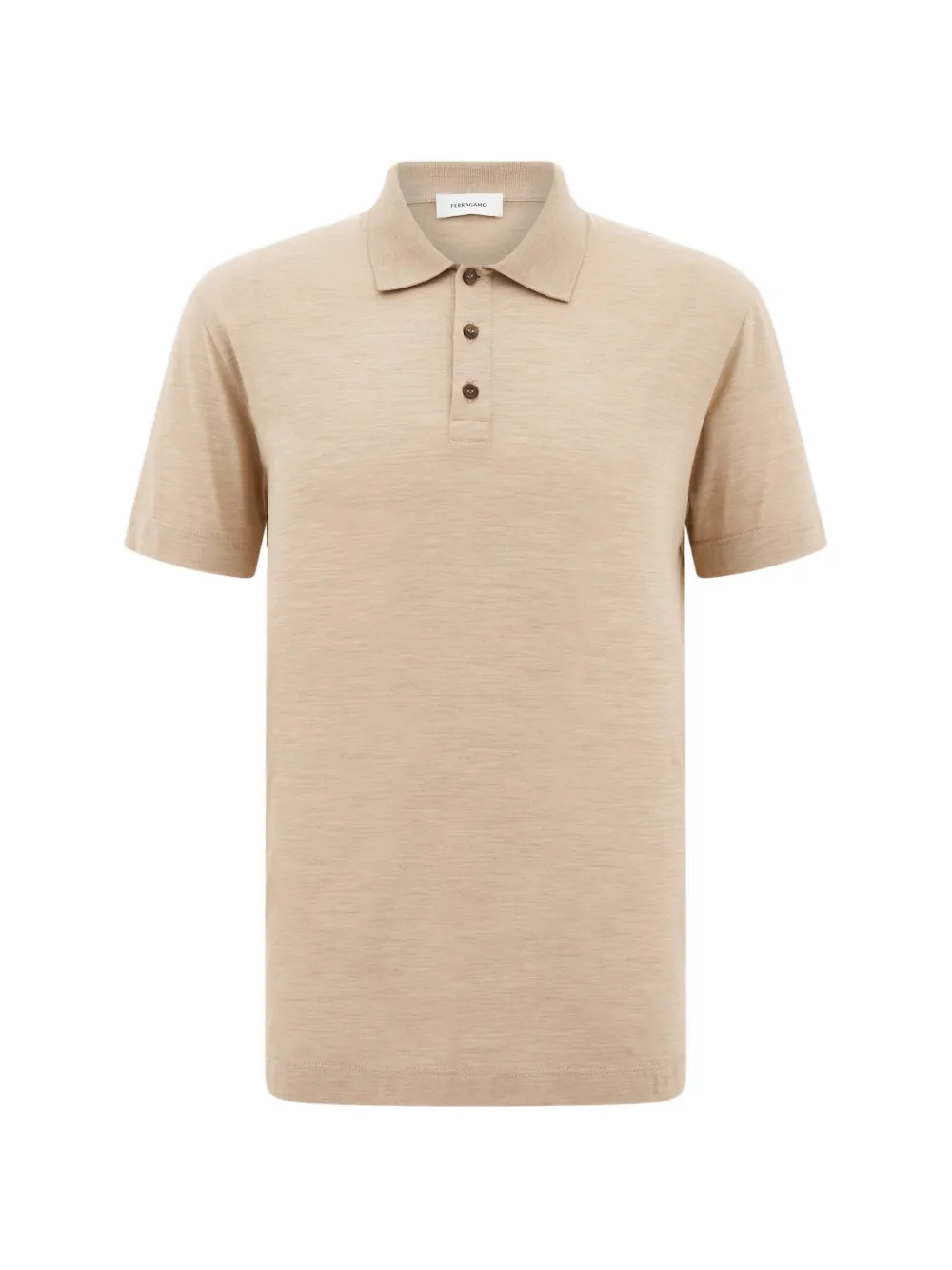 Ferragamo silk polo shirt - Toni neutri